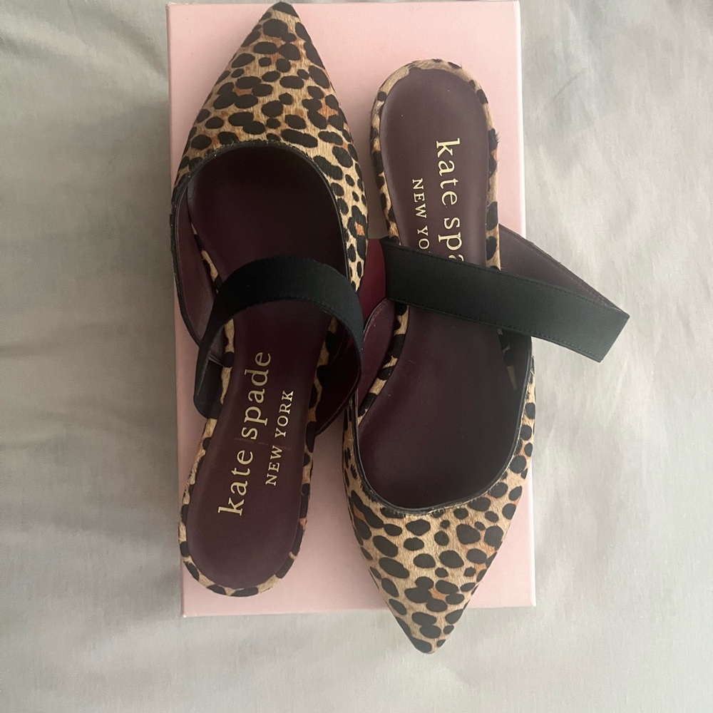 SOLD *******Kate Spade **********
Mules  Leopard Print